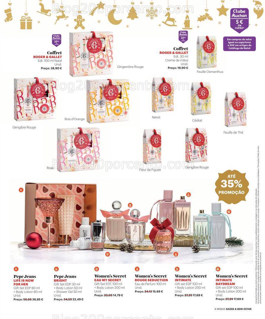 Antevisão Folheto AUCHAN Saúde e Bem-Estar Natal Promoções de 8 novembro a 26 dezembro