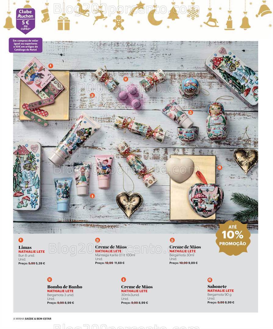 Antevisão Folheto AUCHAN Saúde e Bem-Estar Natal Promoções de 8 novembro a 26 dezembro