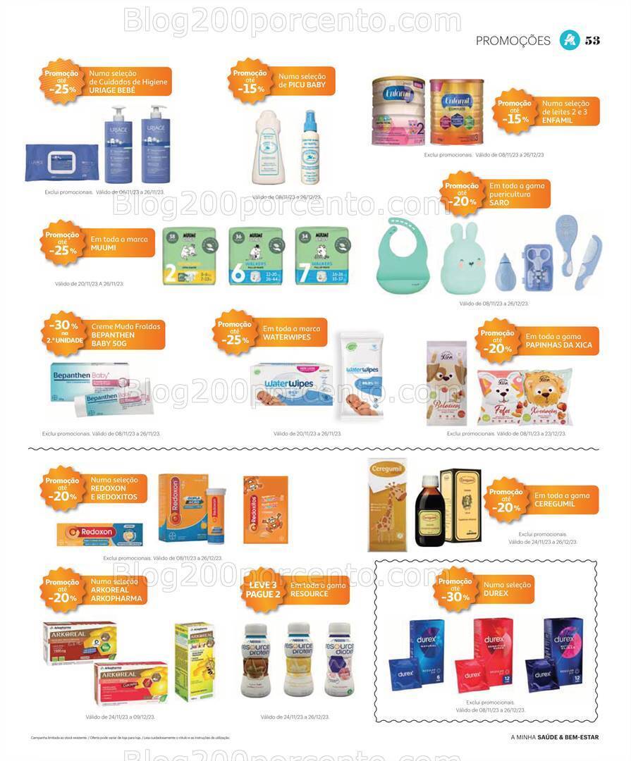 Antevisão Folheto AUCHAN Saúde e Bem-Estar Natal Promoções de 8 novembro a 26 dezembro