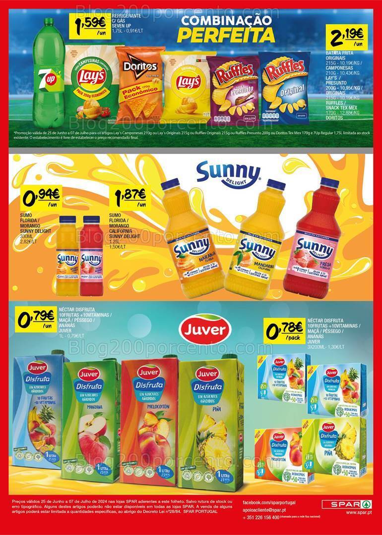 Antevisão Folheto SPAR Promoções de 25 junho a 7 julho