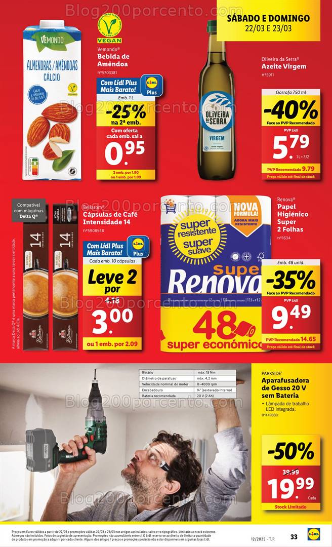 Antevisão Folheto LIDL Promoções de 20 a 26 março