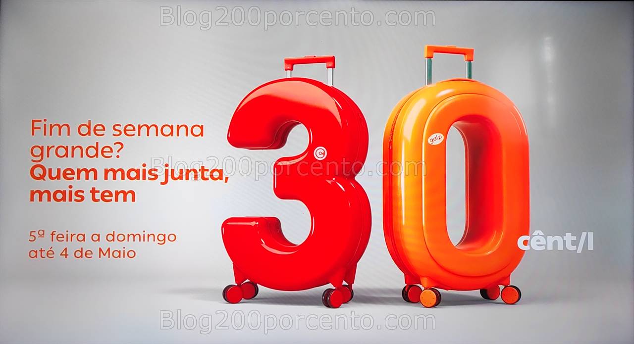 ALERTA - Oferta GALP - CONTINENTE 30cts/l de quinta a domingo, até 4 maio