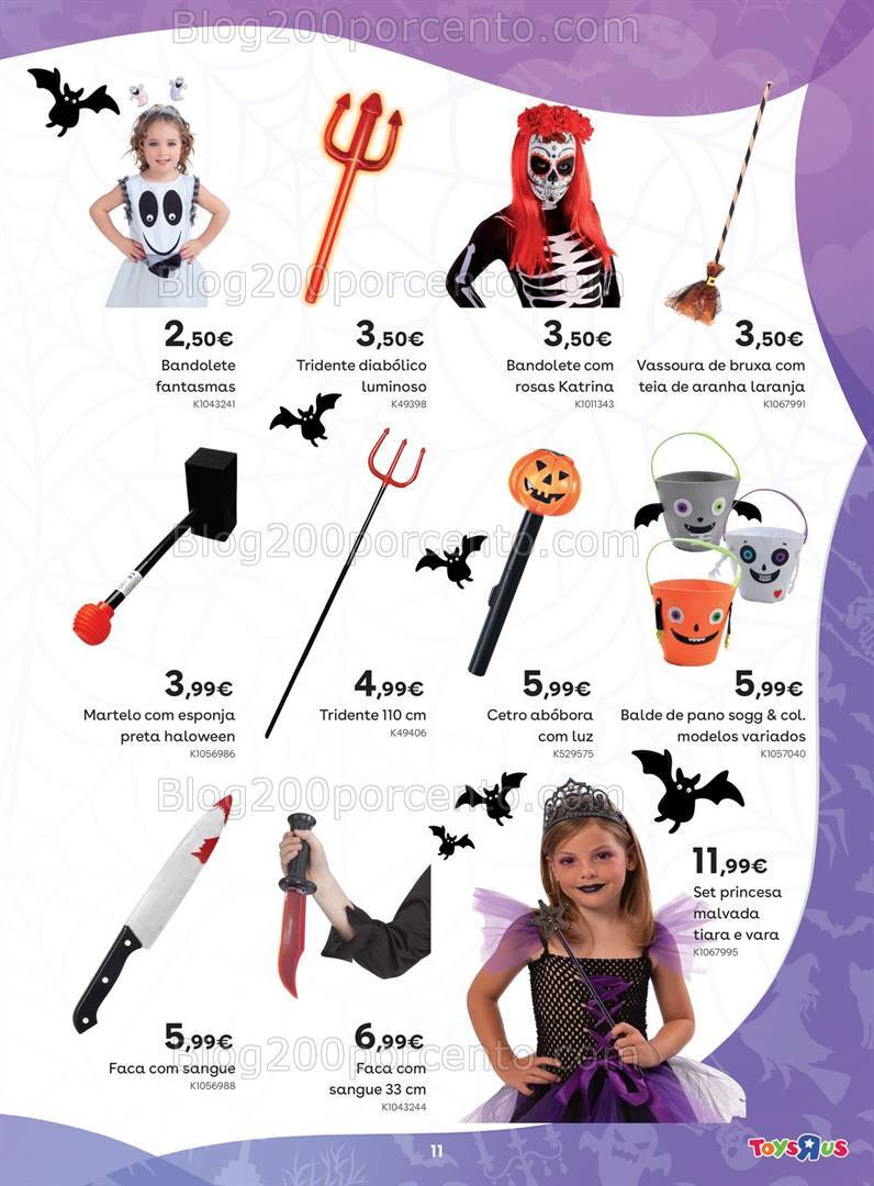Antevisão Folheto TOYSRUS Halloween Promoções de 1 a 31 outubro