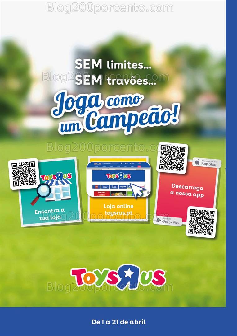 Antevisão Folheto TOYSRUS Ar Livre Promoções de 1 a 21 abril
