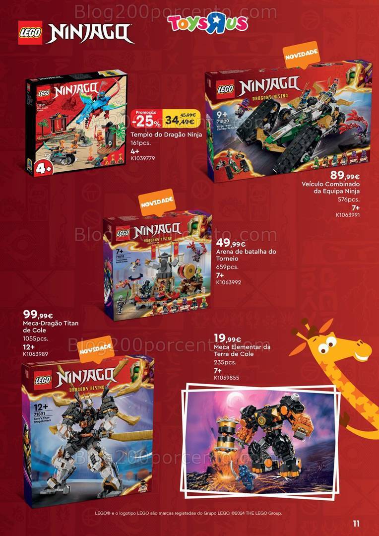 Antevisão Folheto TOYSRUS Especial Lego Promoções de 3 a 30 junho