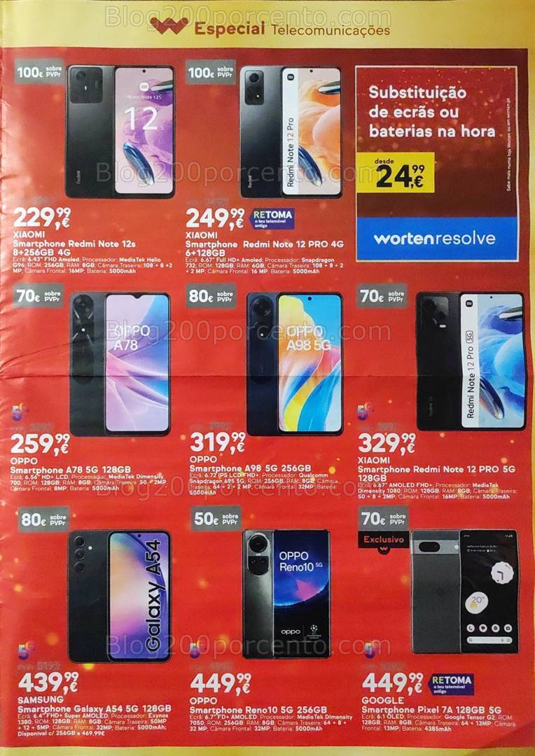 Antevisão Folheto WORTEN Promoções de 15 a 25 dezembro