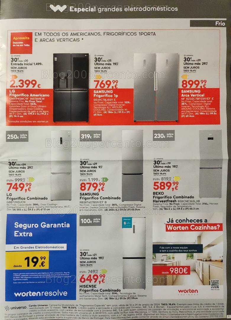 Antevisão Folheto WORTEN Promoções de 16 a 24 janeiro