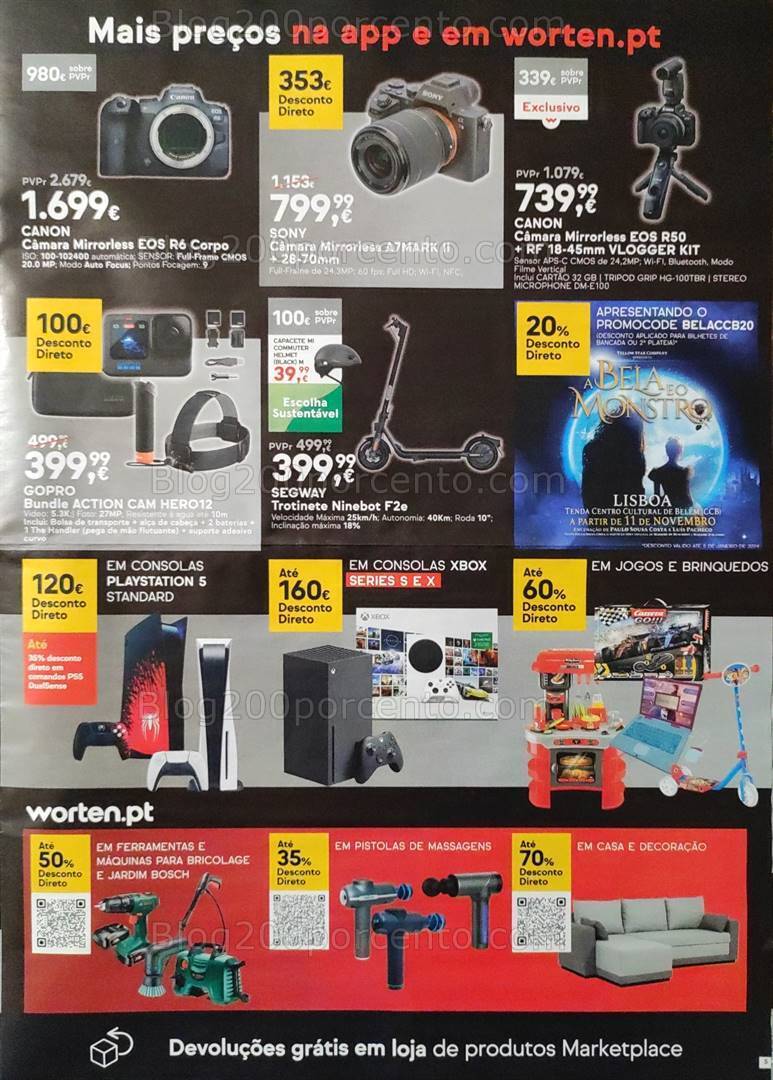 Antevisão Folheto WORTEN Black Friday Promoções de 21 a 27 novembro
