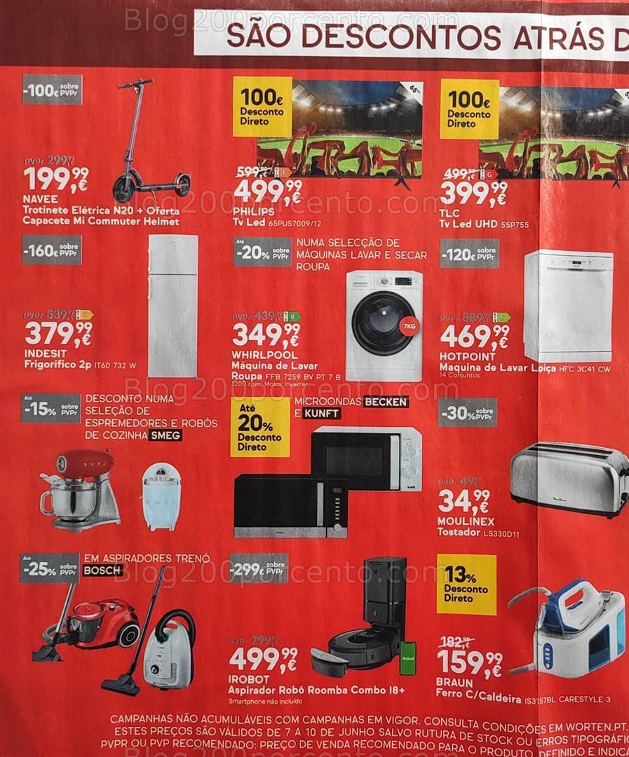 Antevisão Folheto WORTEN Bonus Days Promoções de 7 a 10 junho