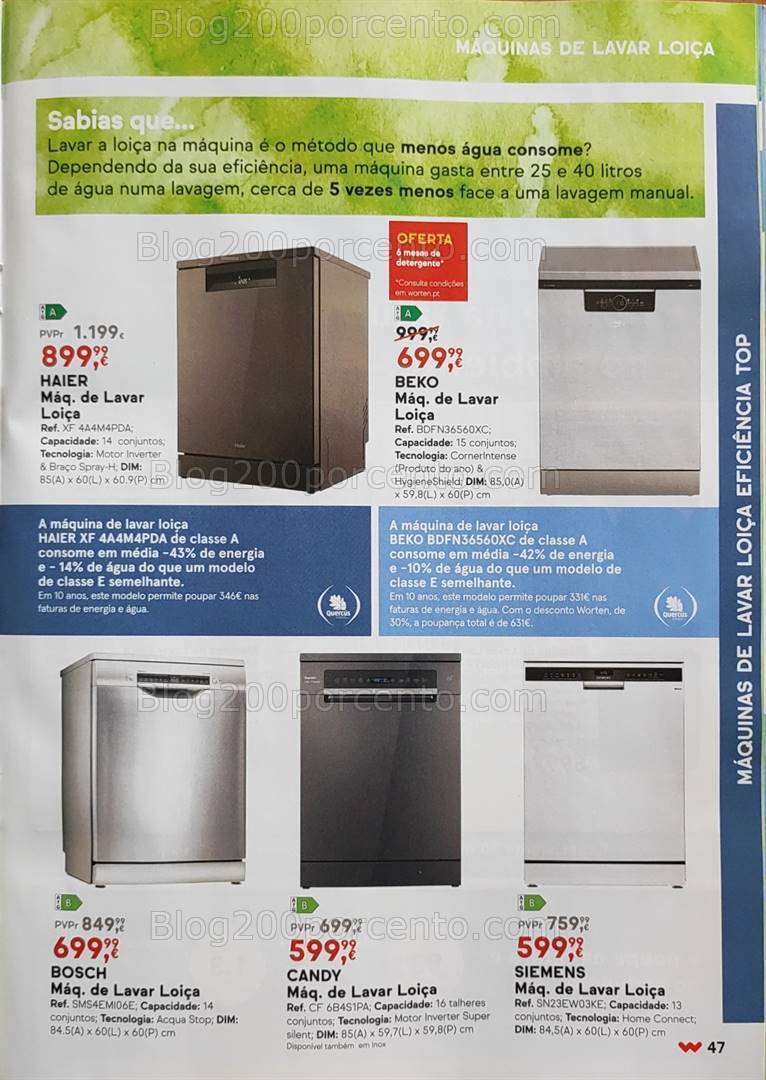 Antevisão Folheto WORTEN Especial Eficiência Promoções até 15 julho