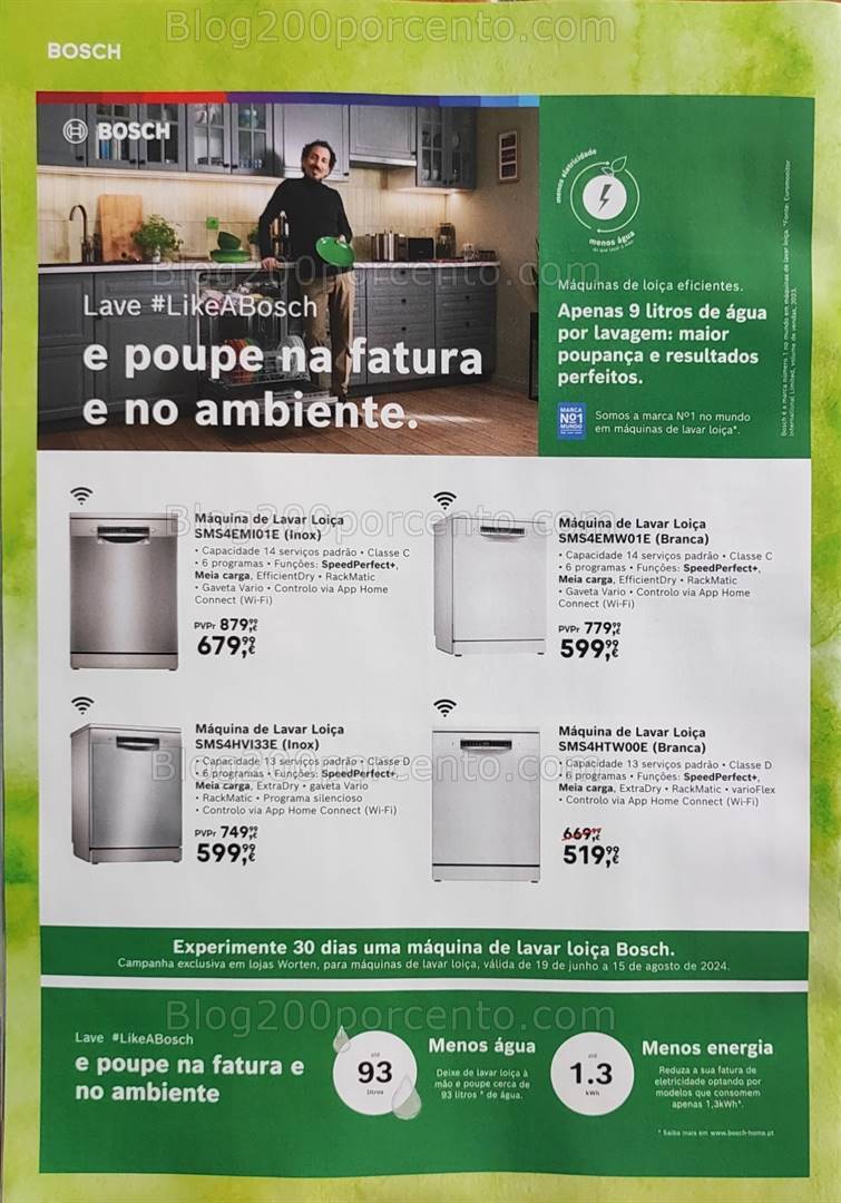 Antevisão Folheto WORTEN Especial Eficiência Promoções até 15 julho
