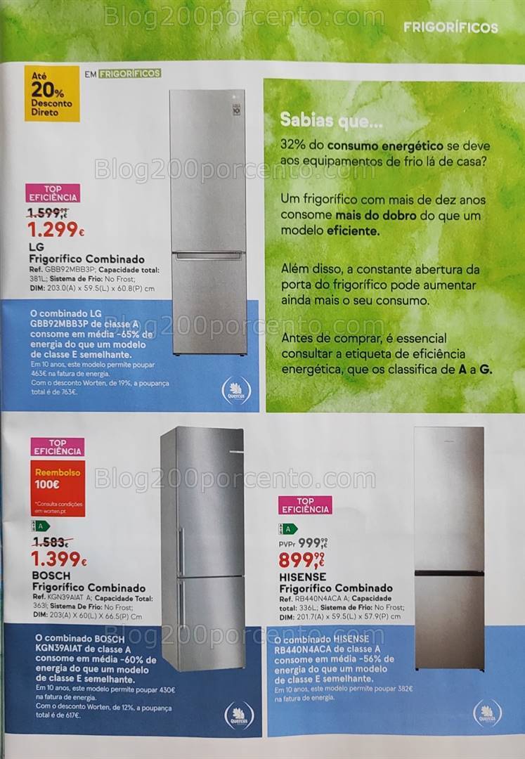 Antevisão Folheto WORTEN Especial Eficiência Promoções até 15 julho