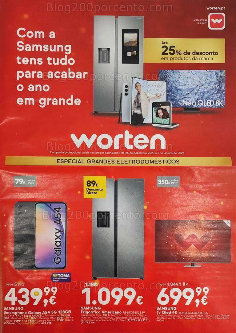 Antevisão Folheto WORTEN Final de Ano Promoções até 1 janeiro