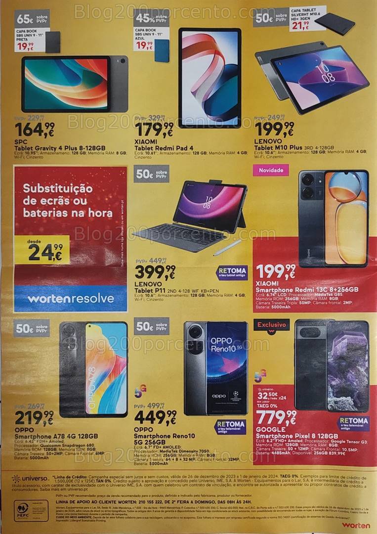 Antevisão Folheto WORTEN Final de Ano Promoções até 1 janeiro