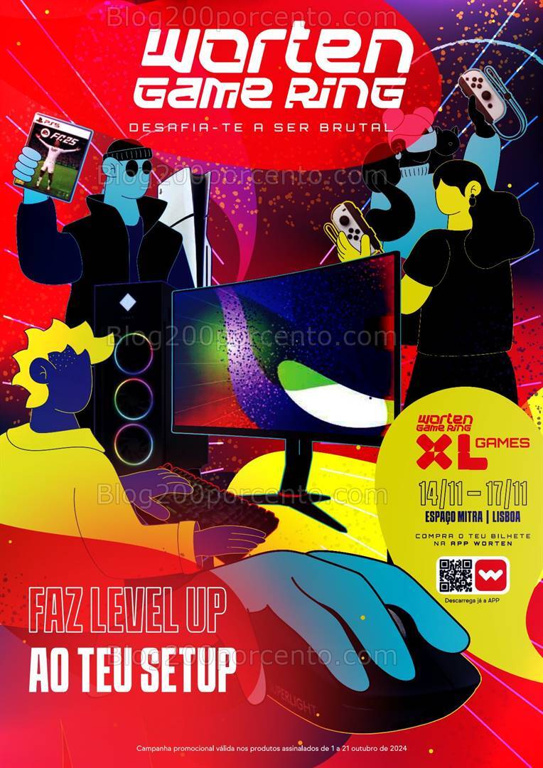Antevisão Folheto WORTEN Gaming Promoções de 1 a 21 outubro