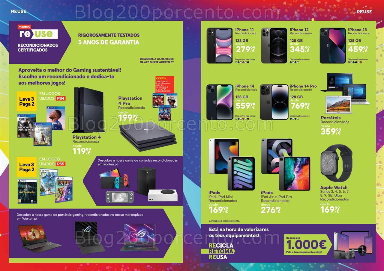 Antevisão Folheto WORTEN Gaming Promoções de 1 a 21 outubro