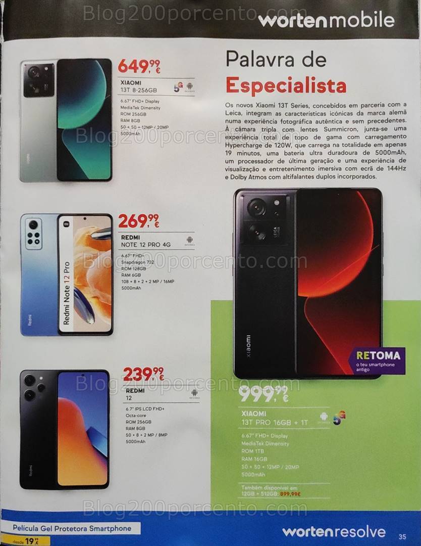 Antevisão Folheto WORTEN Mobile Black Friday Promoções de 2 a 30 novembro
