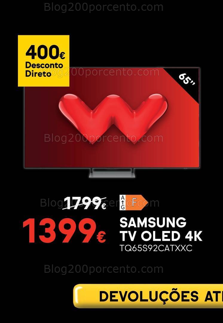 Antevisão Folheto WORTEN Black Friday Fim de Semana - 23 a 27 novembro