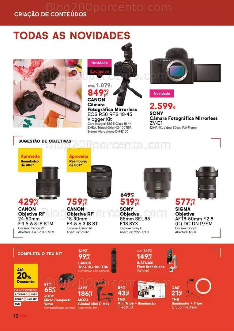 Antevisão Folheto WORTEN Especial Fotografia Promoções até 5 agosto