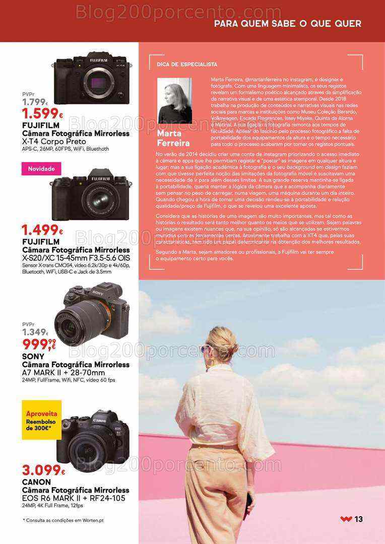 Antevisão Folheto WORTEN Especial Fotografia Promoções até 5 agosto