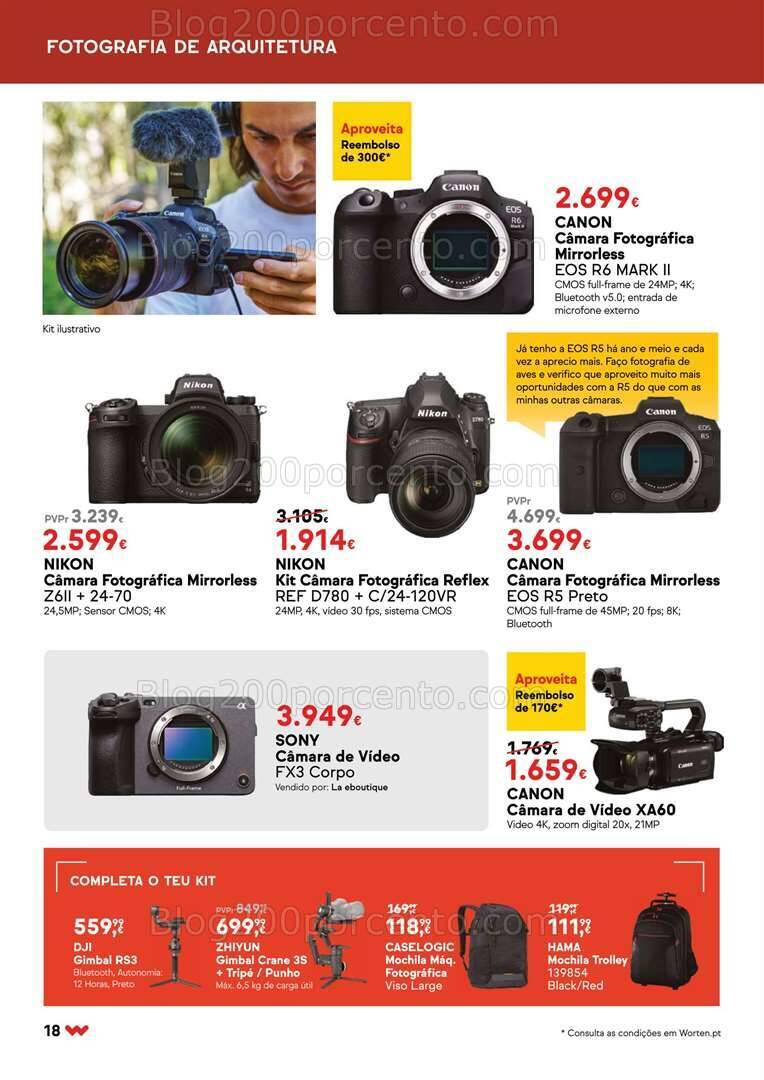 Antevisão Folheto WORTEN Especial Fotografia Promoções até 20 agosto