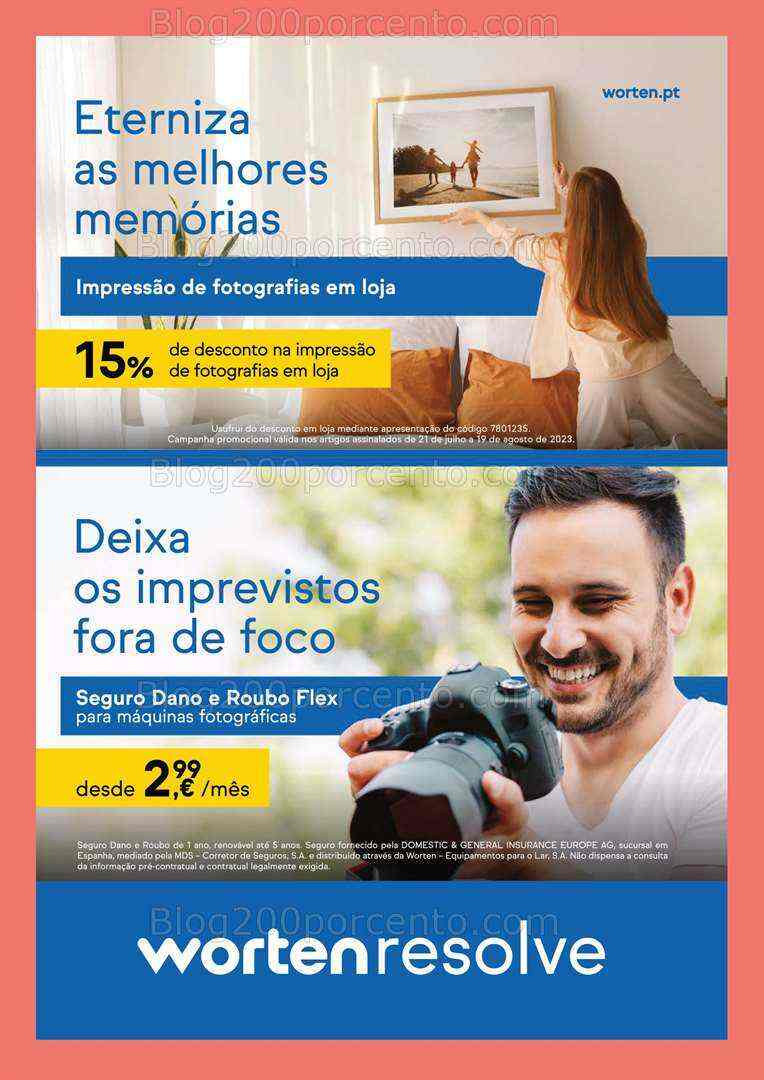 Antevisão Folheto WORTEN Especial Fotografia Promoções até 20 agosto