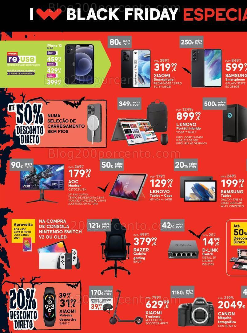 Antevisão Folheto WORTEN Halloween Promoções de 30 outubro a 1 novembro