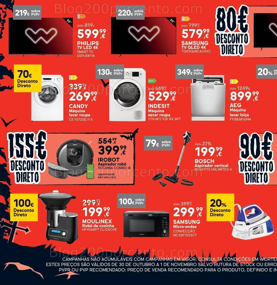 Antevisão Folheto WORTEN Halloween Promoções de 30 outubro a 1 novembro